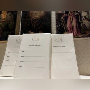 Charles Fradin For Williams- Somona Dinner‎ Party Invitations